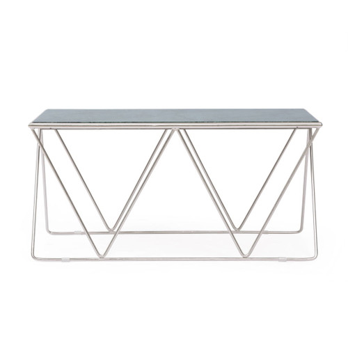 Modern Glam Marble Coffee Table With Gold Base - Green