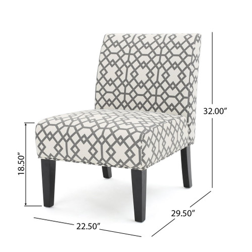 Contemporary Accent Chair With Plush Upholstery