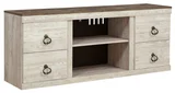 Manuel Whitewash TV Stand 60"
