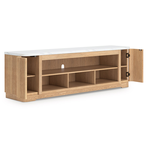 Saoirse Light Brown TV Stand 79.5"L