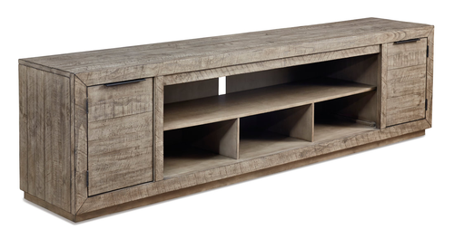 Sky Weathered Gray TV Stand 92"L