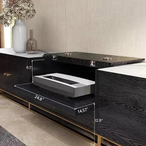 Sheri Black 83" Modern TV Stand