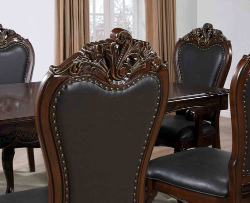 Manzanita Dark Cherry Dining Room Set - Table & Chairs & Hutch & Buffet	- FM3261-Set - Furniture of America