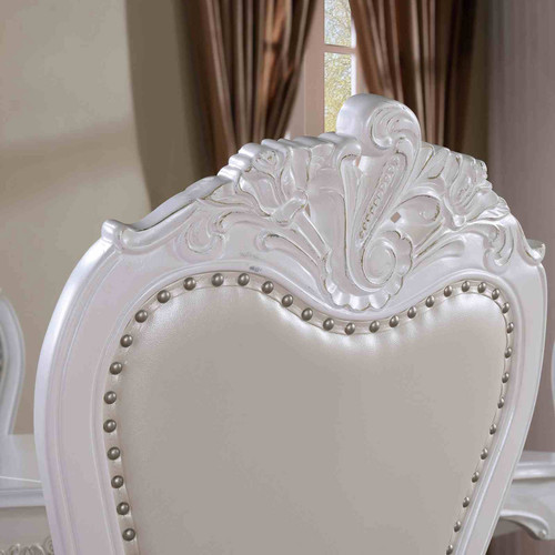 Manzanita White Dining Room Set - Table & Chairs & Hutch & Buffet  -  FM3261WH-Set - Furniture of America