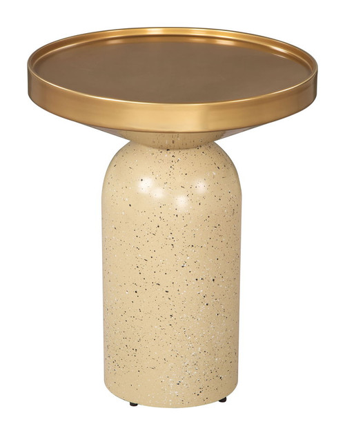 Cendre - Side Table - Gold / Beige