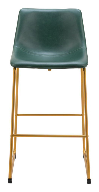 Augusta - Barstool (Set of 2) - Green / Gold
