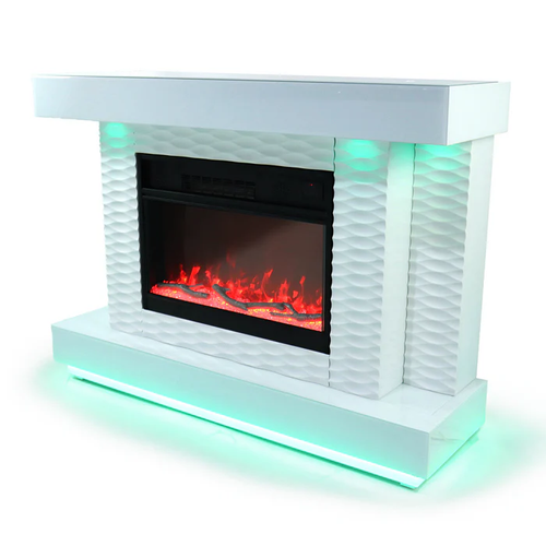 Fully Assembled 55" Multi-Flame Colors TV Stand with Fireplace