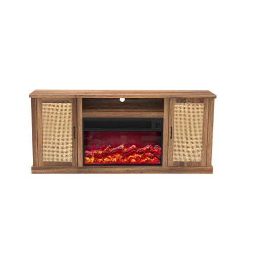 Fully Assembled 72" TV Stand with an Electronic Fireplace (HZ02)