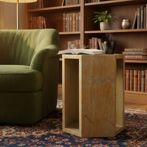 Modern Minimalist Hexagon Side Table