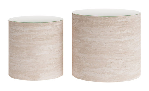 Carzo - Coffee Table Set - Stone Beige