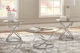 Avia Occasional Tables in Chrome Finish