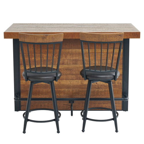 Tyler - 3 Piece Dining Set (Bar Table And Chairs) - Light Brown