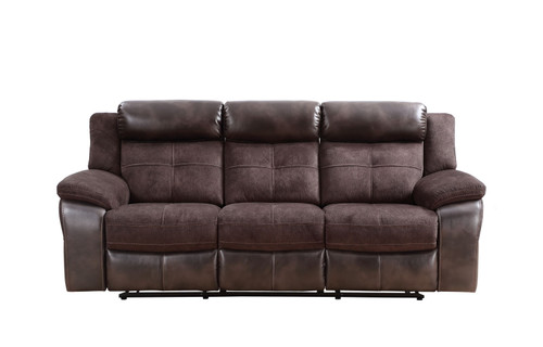 Pueblo - Manual Recliner Sofa - Coffee