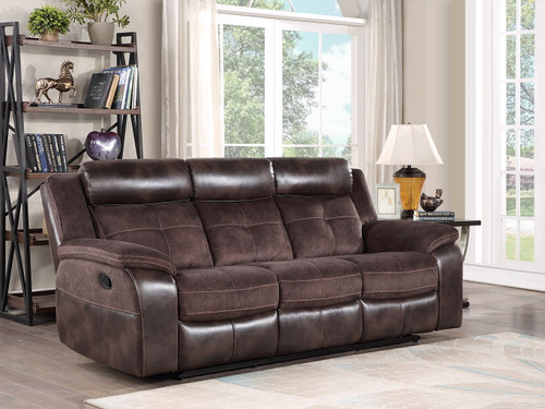 Pueblo - Manual Recliner Sofa - Coffee
