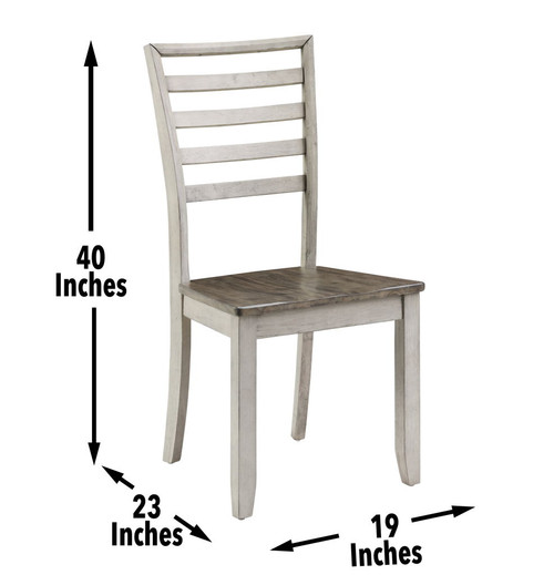 Abacus - Side Chair (Set of 2) - Alabaster / Honey