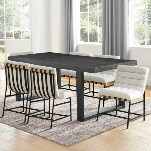 Yves - Dining Table With 6 Nicco Chairs
