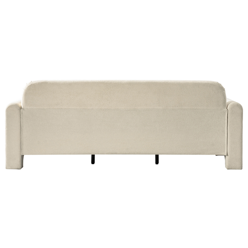 Werts Modern 84" Curved Chenille Sofa