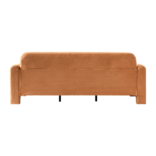 Werts Modern 84" Curved Chenille Sofa