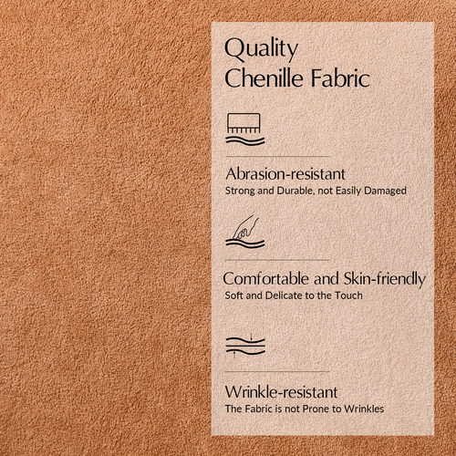 Werts Modern 84" Curved Chenille Sofa