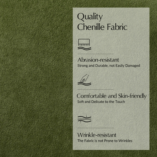 Werts Modern 84" Curved Chenille Sofa