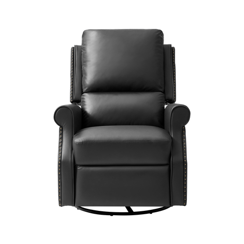 Jazm Faux Leather Swivel Rocker Manual Recliner