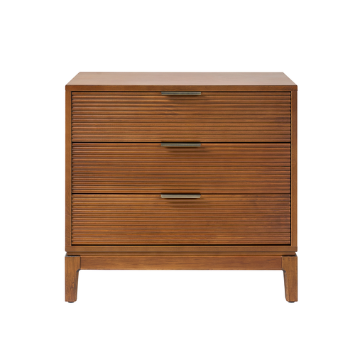 Peter 3-Drawer 28 in. W Nightstand with Charging Station