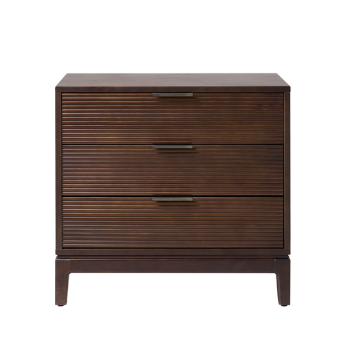 Peter 3-Drawer 28 in. W Nightstand with Charging Station
