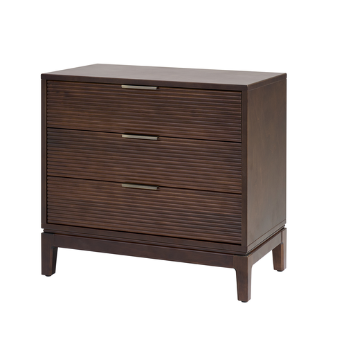 Peter 3-Drawer 28 in. W Nightstand with Charging Station