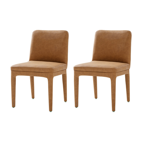 Perry Faux Leather Dining Chair (Set of 2)