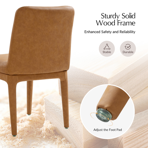 Perry Faux Leather Dining Chair (Set of 2)