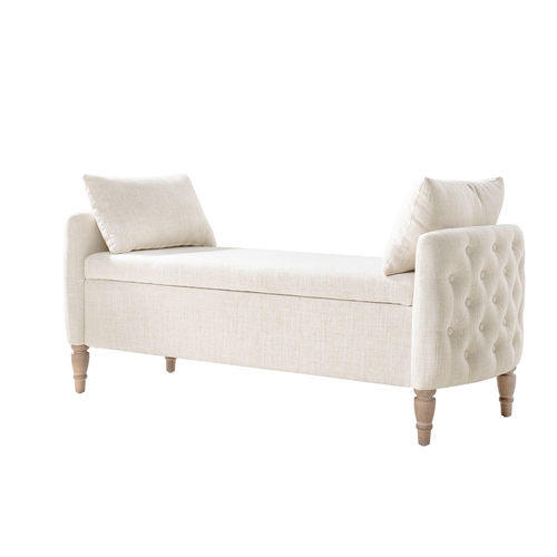 Reg 59 in. Bench with Solid Wood Legs