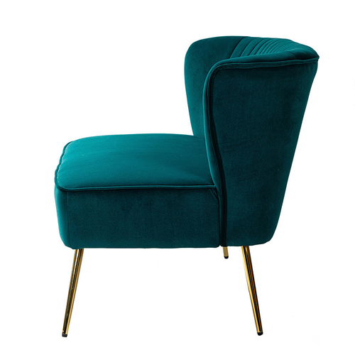 Carmita 47 in. Velvet Tufted 2-Seats Loveseats Sofa with Golden Base