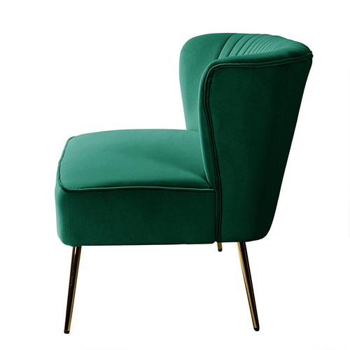 Carmita 47 in. Velvet Tufted 2-Seats Loveseats Sofa with Golden Base