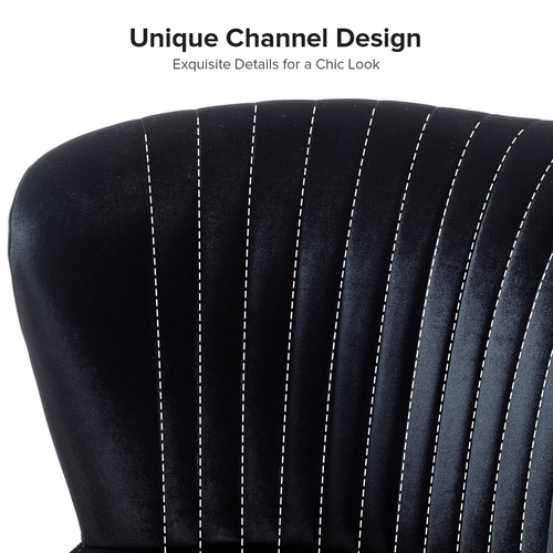 Carmita 47 in. Velvet Tufted 2-Seats Loveseats Sofa with Golden Base