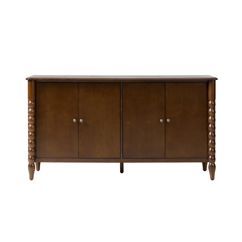 Alex Transitional Solid Wood 63"Wide 4 Door Sideboard