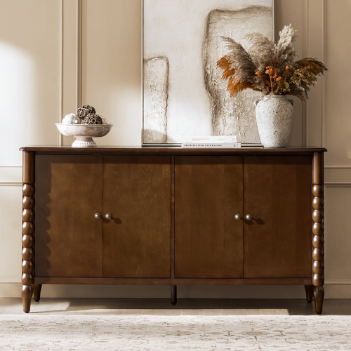 Alex Transitional Solid Wood 63"Wide 4 Door Sideboard SBRB1512 by Karat Home