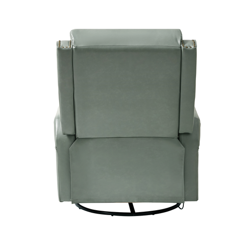 Tobias Traditional Leather Swivel and Rocker Power Recliner with Adjustable Backrest & Footrest and USB Ports