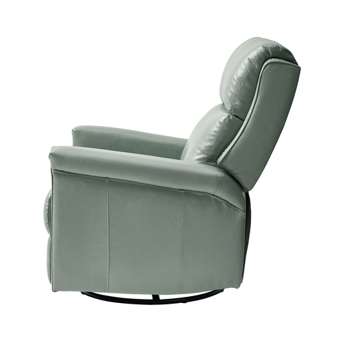 Tobias Traditional Leather Swivel and Rocker Power Recliner with Adjustable Backrest & Footrest and USB Ports