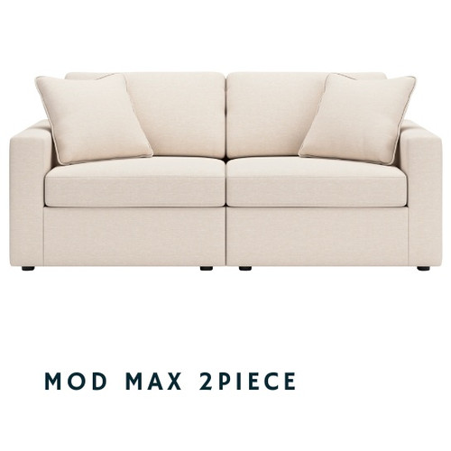 Alicia Oyster Modular Sectional in Fabric