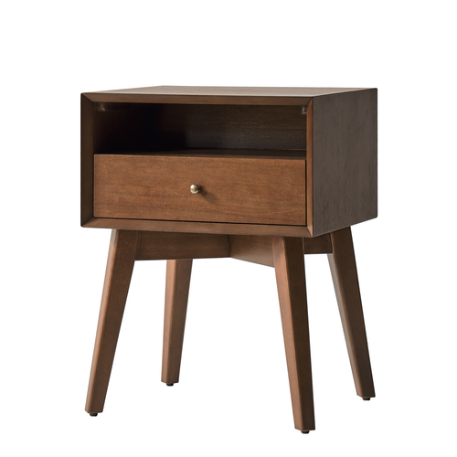 Tobia 1-Drawer 18 in. W Nightstand with Built-In Power Outlet