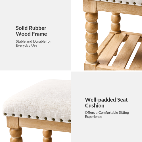 Juana 58 in. Bench with Open Storage