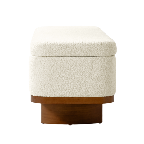 Chery 57" W. Contemporary Bench with Hidden Storage Compartment