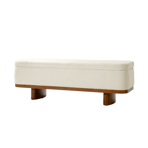 Chery 57" W. Contemporary Bench with Hidden Storage Compartment