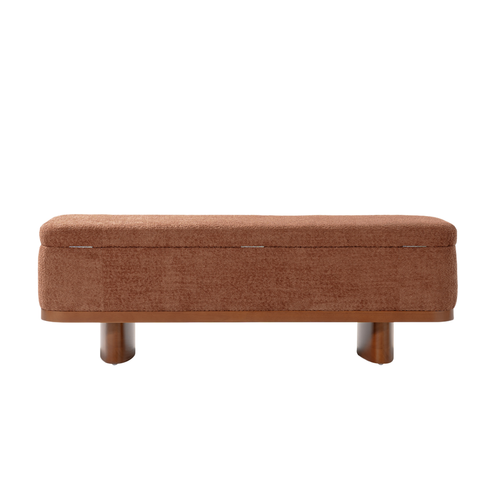 Chery 57" W. Contemporary Bench with Hidden Storage Compartment