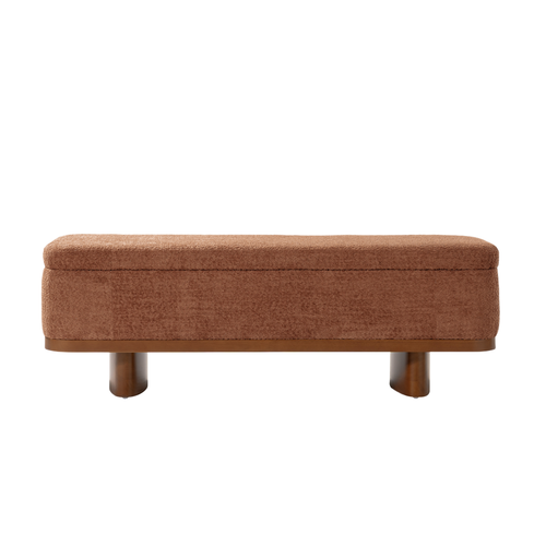 Chery 57" W. Contemporary Bench with Hidden Storage Compartment