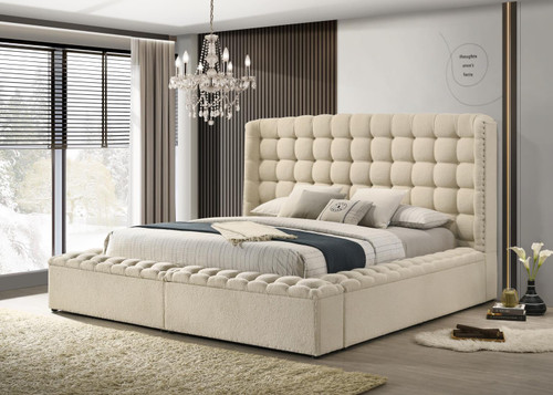 Versilia Storage Bed in Boucle