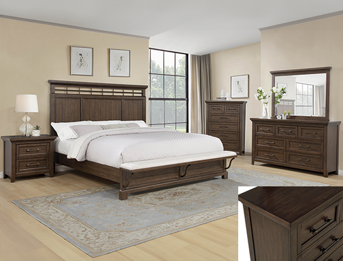 Beckett Bedroom Set in Brown B1950 by Crown Mark