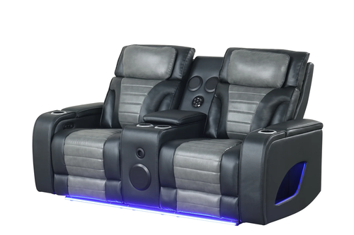 Robin Black Power Reclining Living Room Set