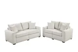 Marquee Beige Sofa and Loveseat Set
