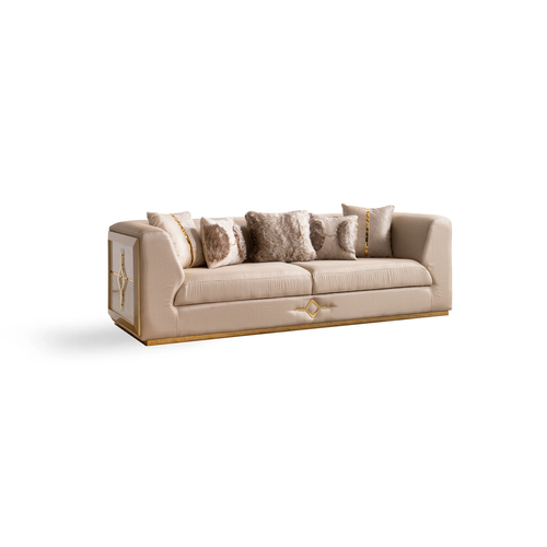 Vega Living Room Set Collection in Cream
